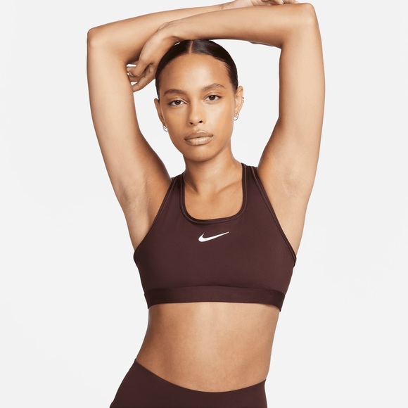 Nike Swoosh Medium Support Sports Bra - Picture 1 of 8